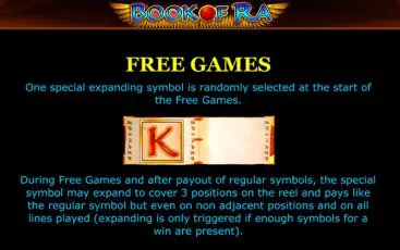 Бонусна гра ігрового апарату Book of Ra
