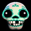 Символ Esqueleto Explosivo - Зелений череп