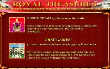 Бонусна гра ігрового апарату Royal Treasures